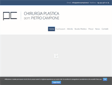 Tablet Screenshot of pietrocampione.it